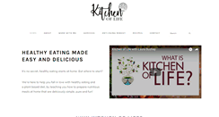 Desktop Screenshot of kitchenoflife.com